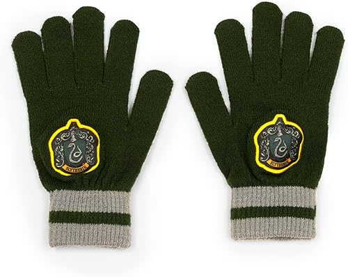 Miniatura 6 de Culturefly Harry Potter Slytherin Premium - Paquete de invierno de 4 piezas, bufanda, guantes, gorro, calcetines, talla única para la mayoría de