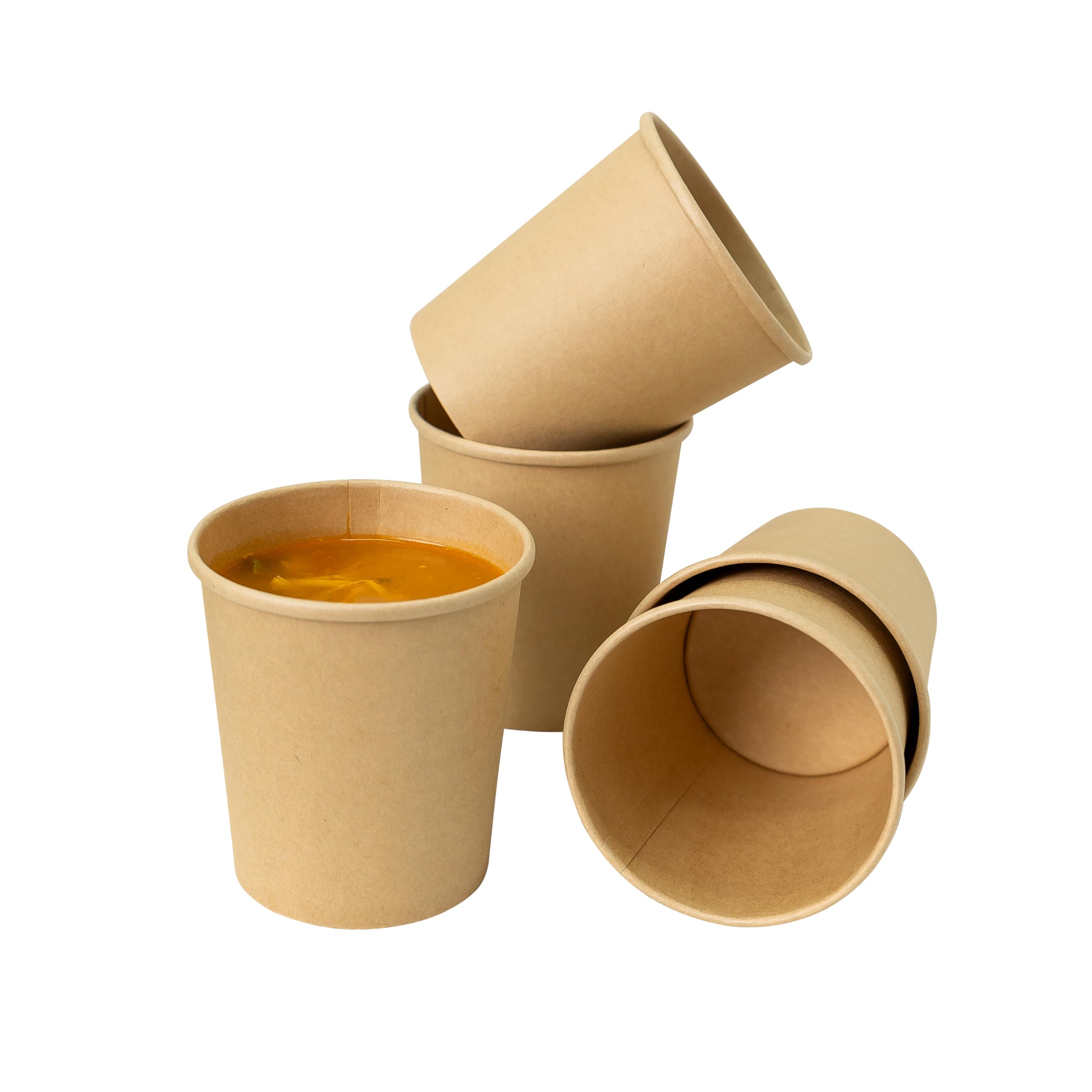 Ciotole Monouso in Carta Kraft 750 ml 50 Pezzi Contenitori Biodegradabili per Alimenti Caldi e Freddi