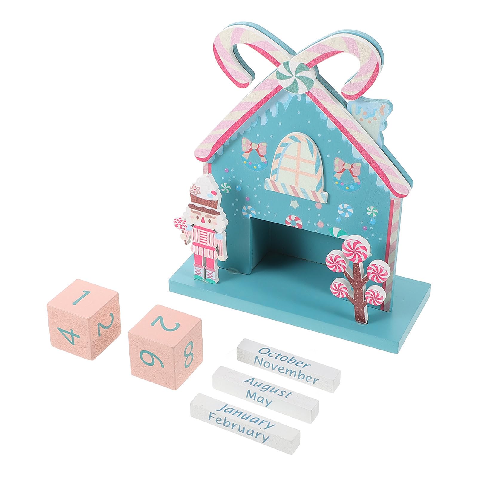 3 Sets Ästhetischer Holz Tischkalender für Büro und Weihnachten,