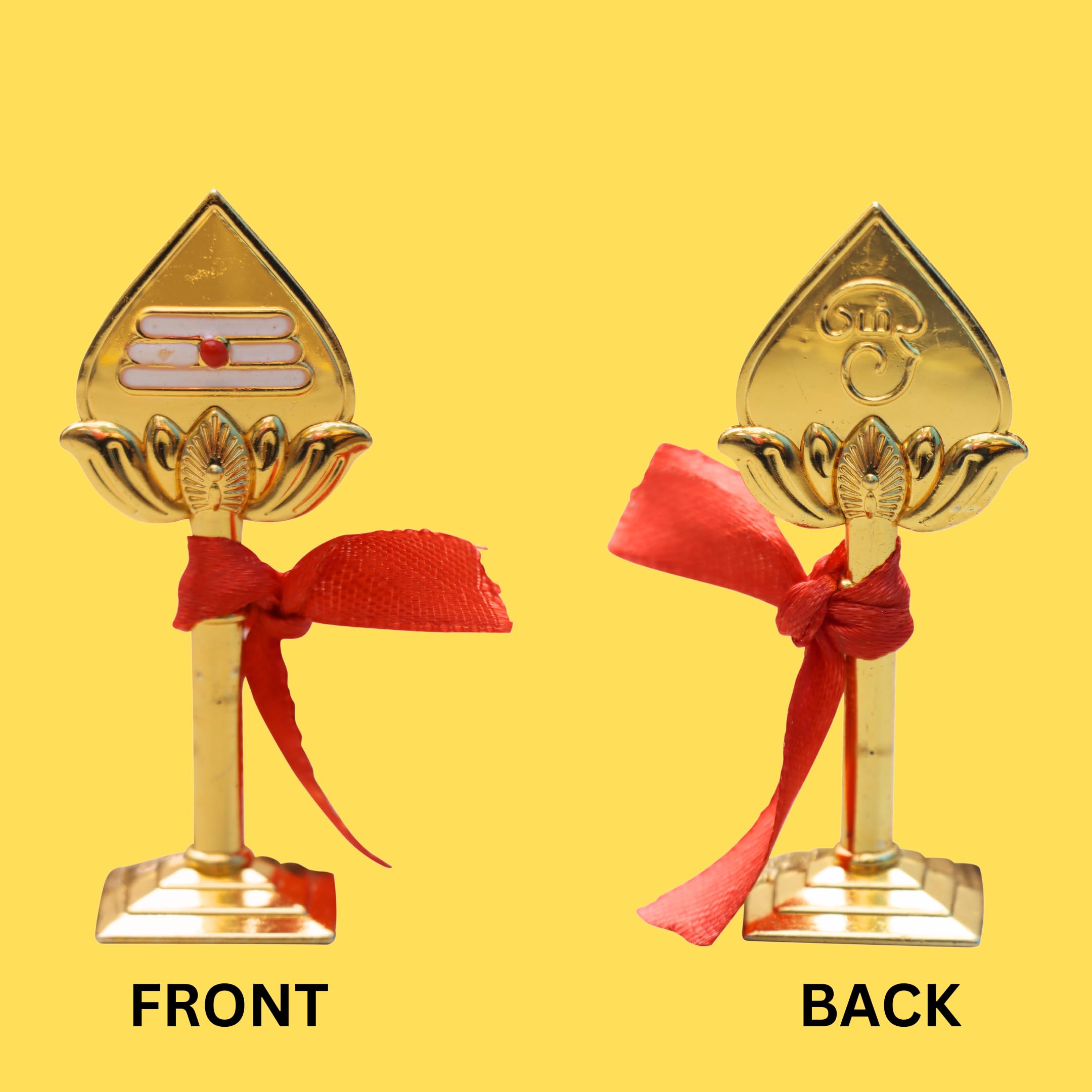 Murugan Vel for Car Dashboard Golden Colour Metal Om Muruga Idol Pooja Room  Home and Office Table Decorative Murugan Statue (Height Cm)