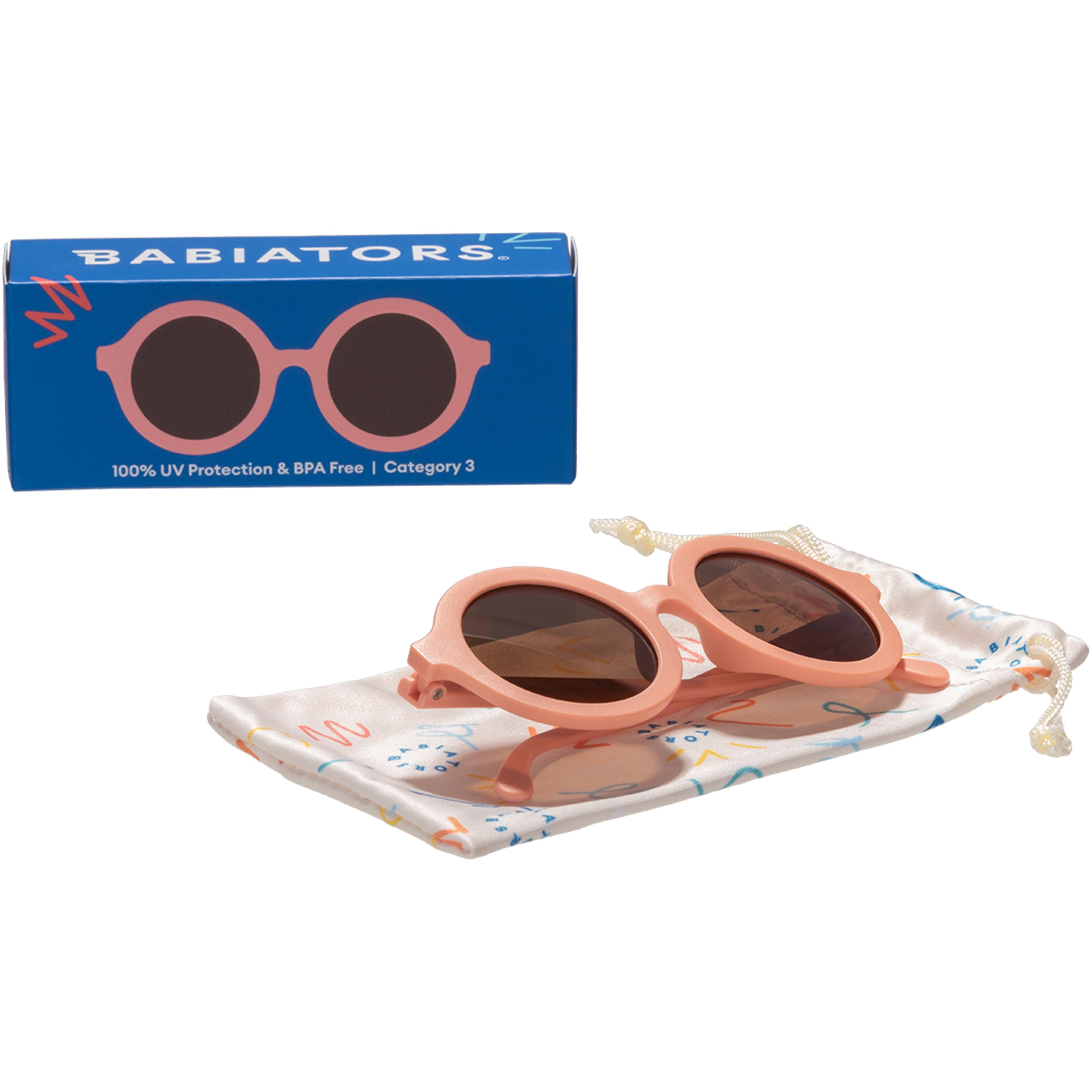 Babiators Lunettes de soleil pour bébé - UV400, Rose, Onesize (0-2yrs)