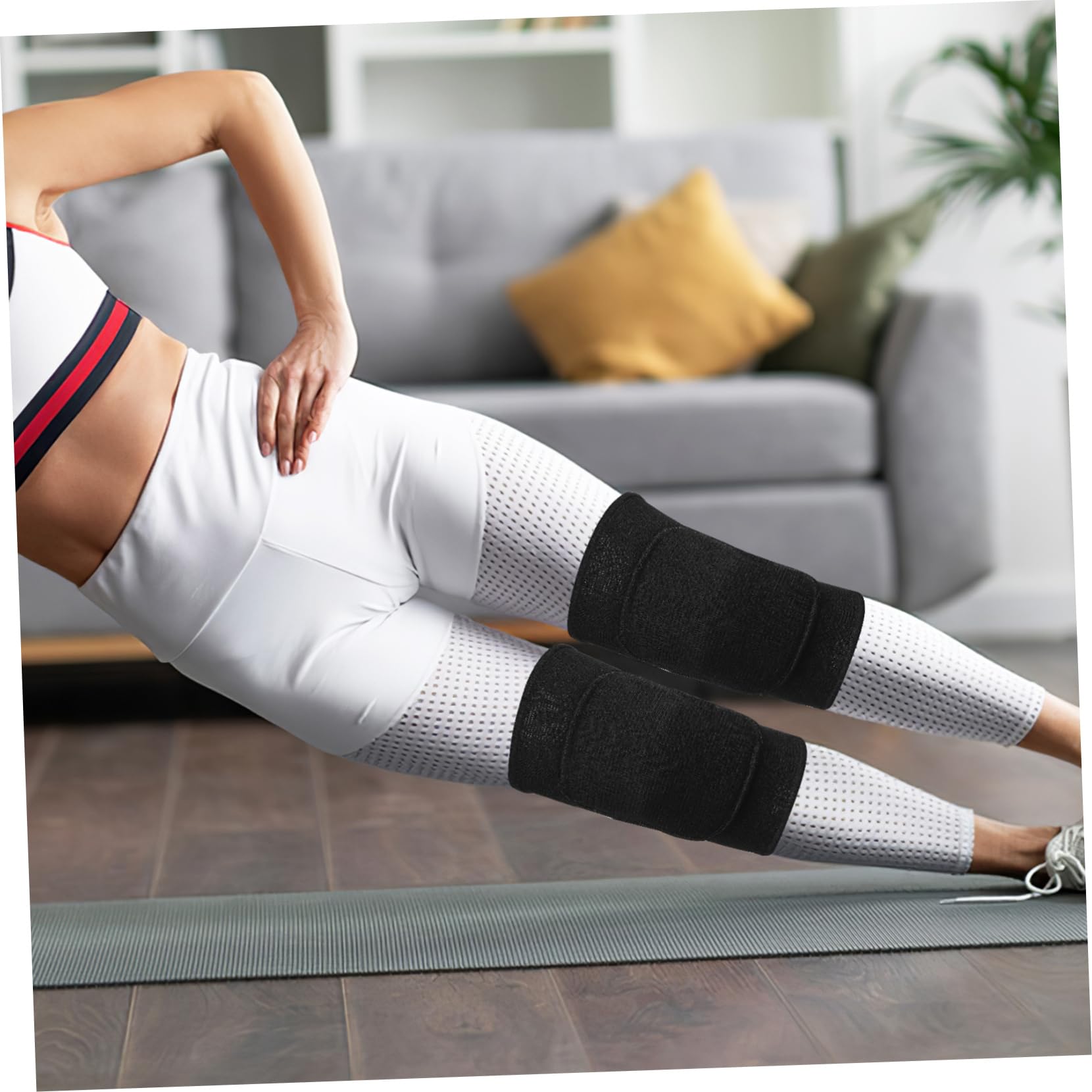 Gogogmee Protective Elbow and Knee Pads Support Sleeve for Dancing Cycling Basketball Skating Workout