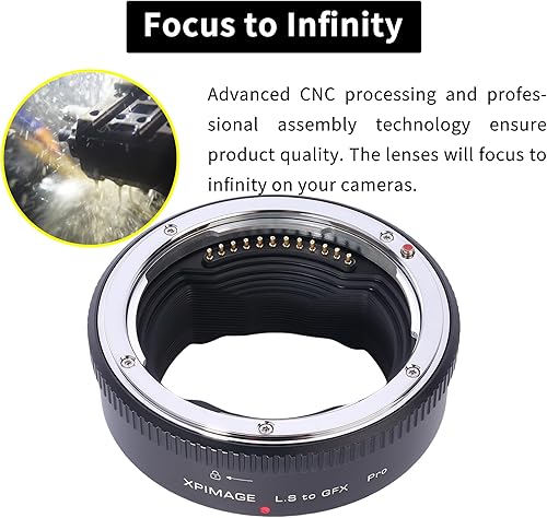 Miniatura 5 de Anillo adaptador de montaje de lente electrónico compatible con lente Leica S a cámara Fujifilm GFX GFX50 GFX100 Auto