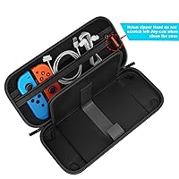 Vista 32 de daydayup Switch Carrying Case Compatible with Nintendo Switch 2, with 24 Games Cartridges Protective Hard Shell Travel Carrying Case Pouch for
