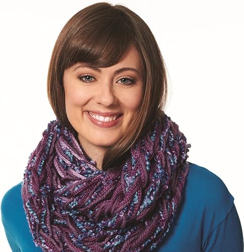 Bernat Softee Chunky - Paquete de 3 hilos, 2.8 oz, Super Voluminoso Calibre 6 - Malva Oscuro - Lavado y Secado a Máquina