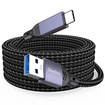 20 Ft USB C Cable Long, 5Gbps Data Transfer & 18W Fast Charging