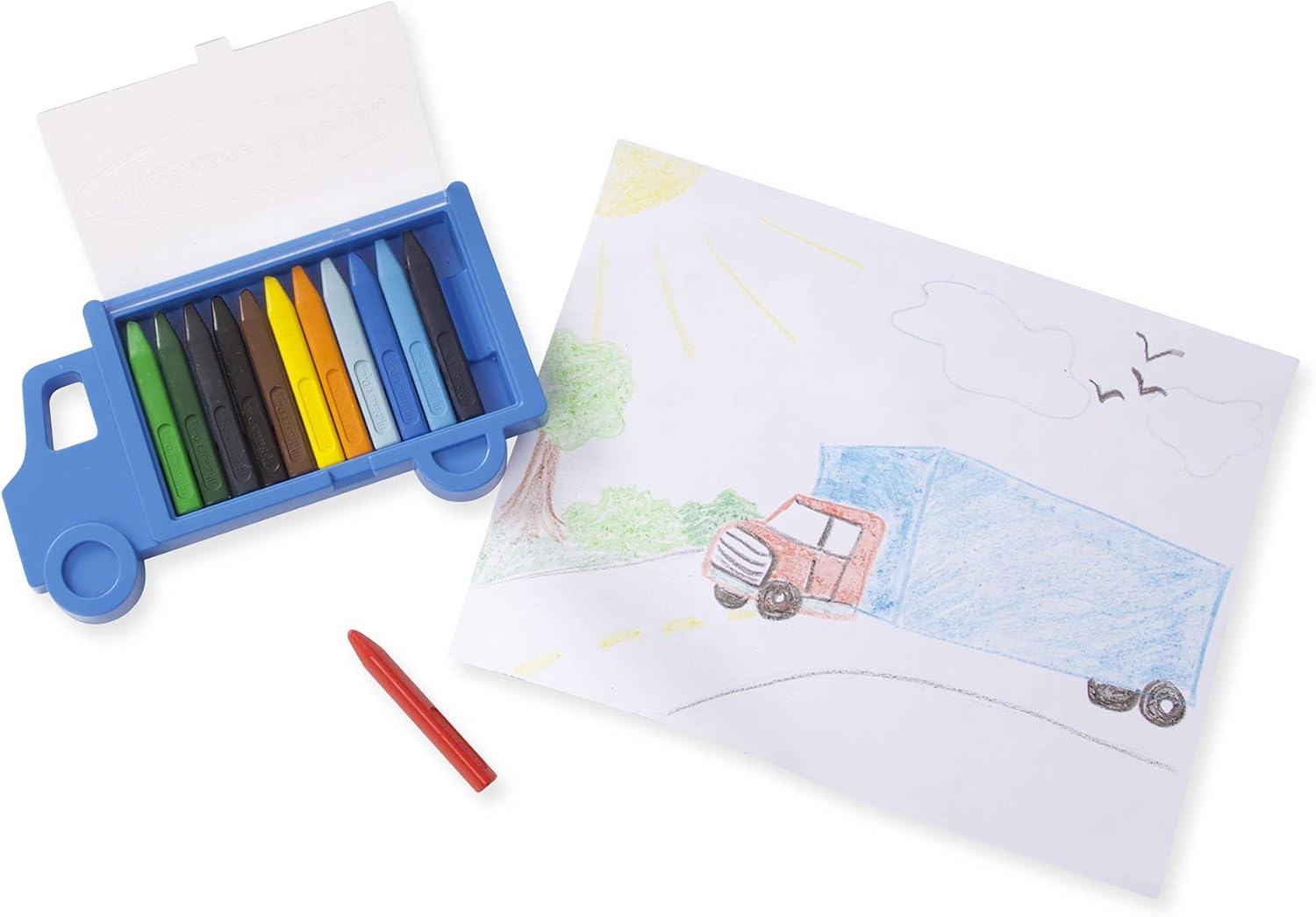 Melissa & Doug Truck Crayon Set - 12 Colors : Melissa & Doug: Toys & Games