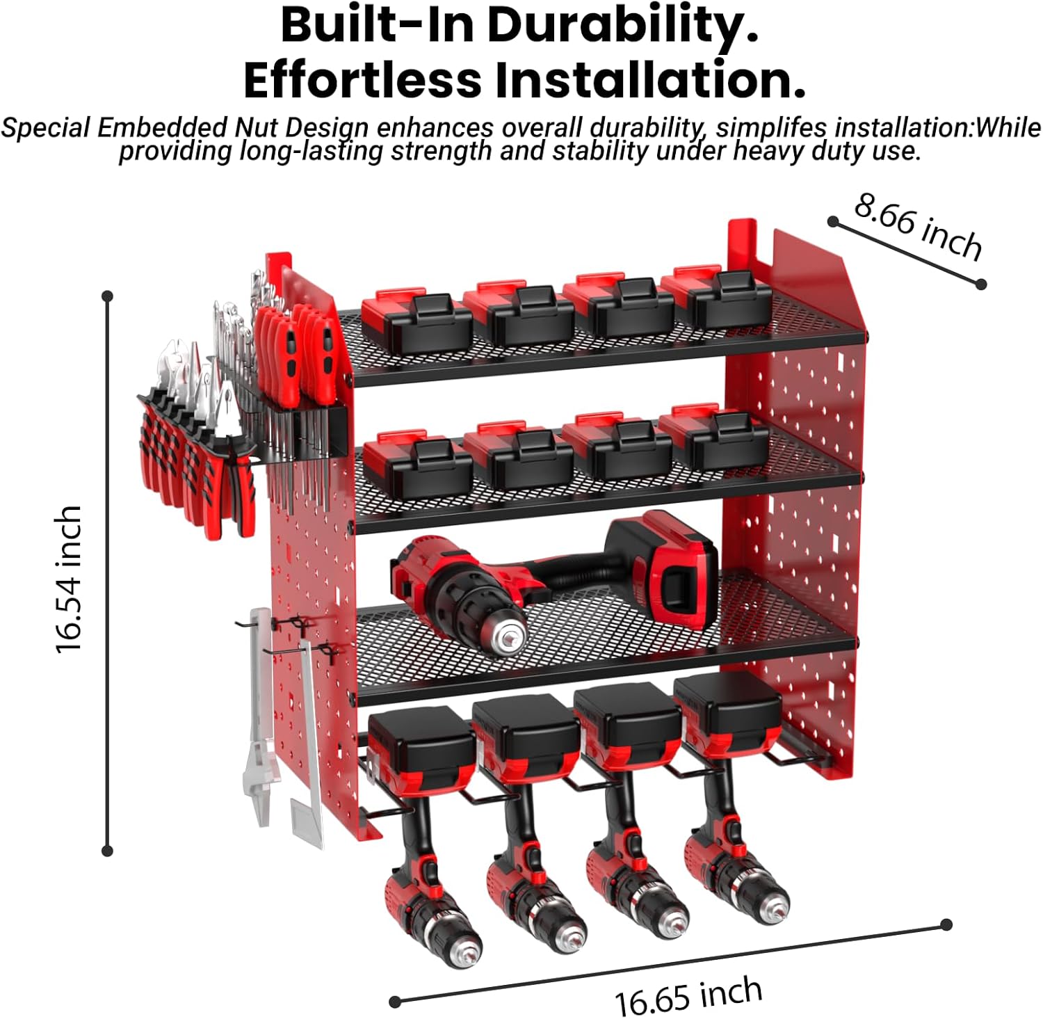 Power Tool Organizer Wall Mount (Without Charging Station2)