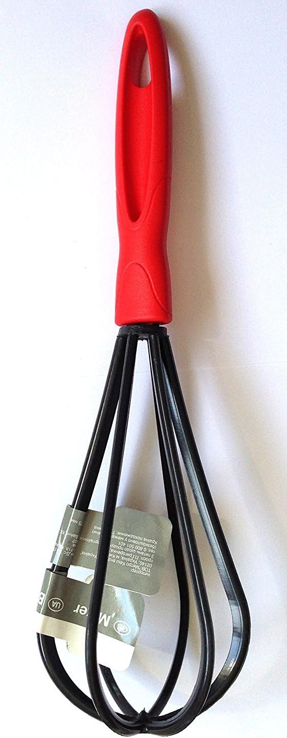 Mixer/Balloon Whisk, Red Handle