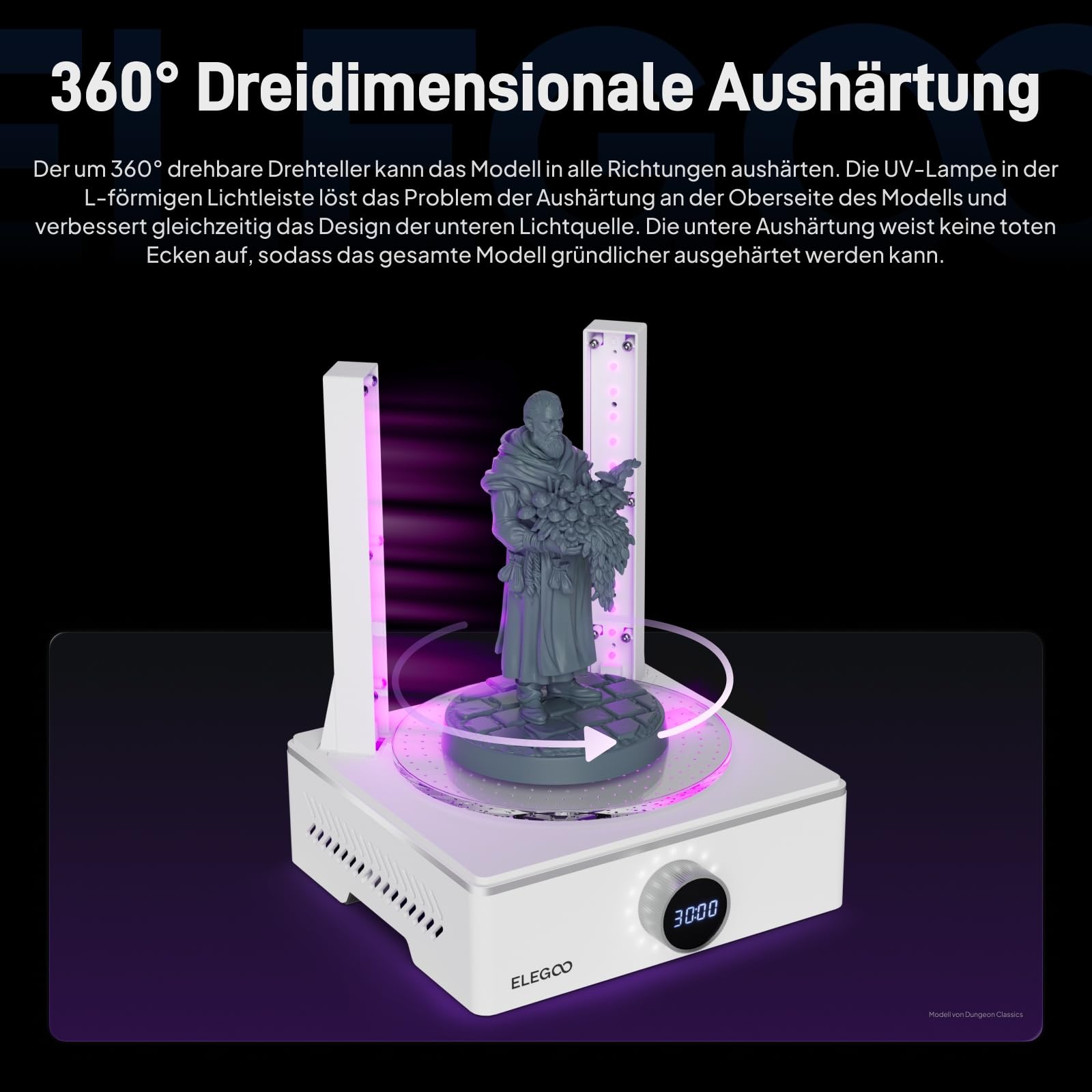 ELEGOO Mercury X Bundle mit Separater Waschstation und Aushärtungsstation für Große Harz 3D Drucker, Kompatibel mit ELEGOO Saturn, Mars MSLA/LCD/DLP 3D Druckern