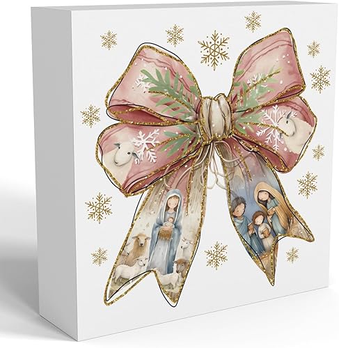 Miniatura 7 de Decoraciones de Navidad, gnomos de Navidad para interiores, letrero de árbol de Navidad con purpurina roja, regalo para mujeres amigas, letrero de