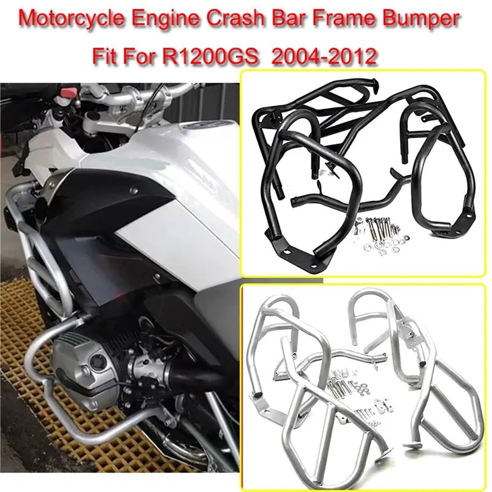 bloków zderzaka Pasuje do BMW R 1200 GS R1200GS 2004-2012 silnik motocykla pasek awaryjny zbiornik zderzak Fairing rama zabezpieczająca Bar Gmoli Motocyklowych