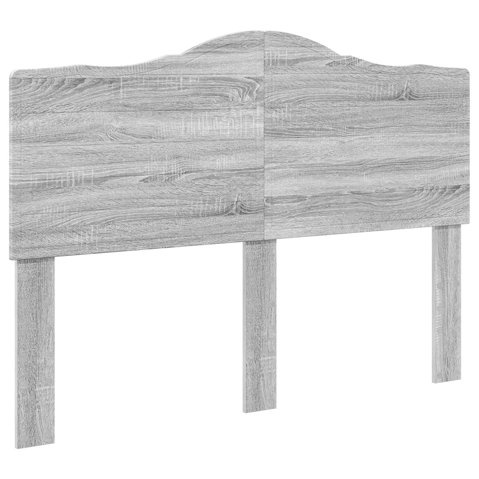 vidaXL Estructura de Cama con cabecera Gris Sonoma 140 x 190 cm