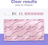 Vista 2 de EasyHome 25 Pregnancy (HCG) Urine Test Strips, FSA Eligible, Powered by Premom Ovulation Predictor iOS and Android APP, 25 HCG Tests EXP 09-30-2023