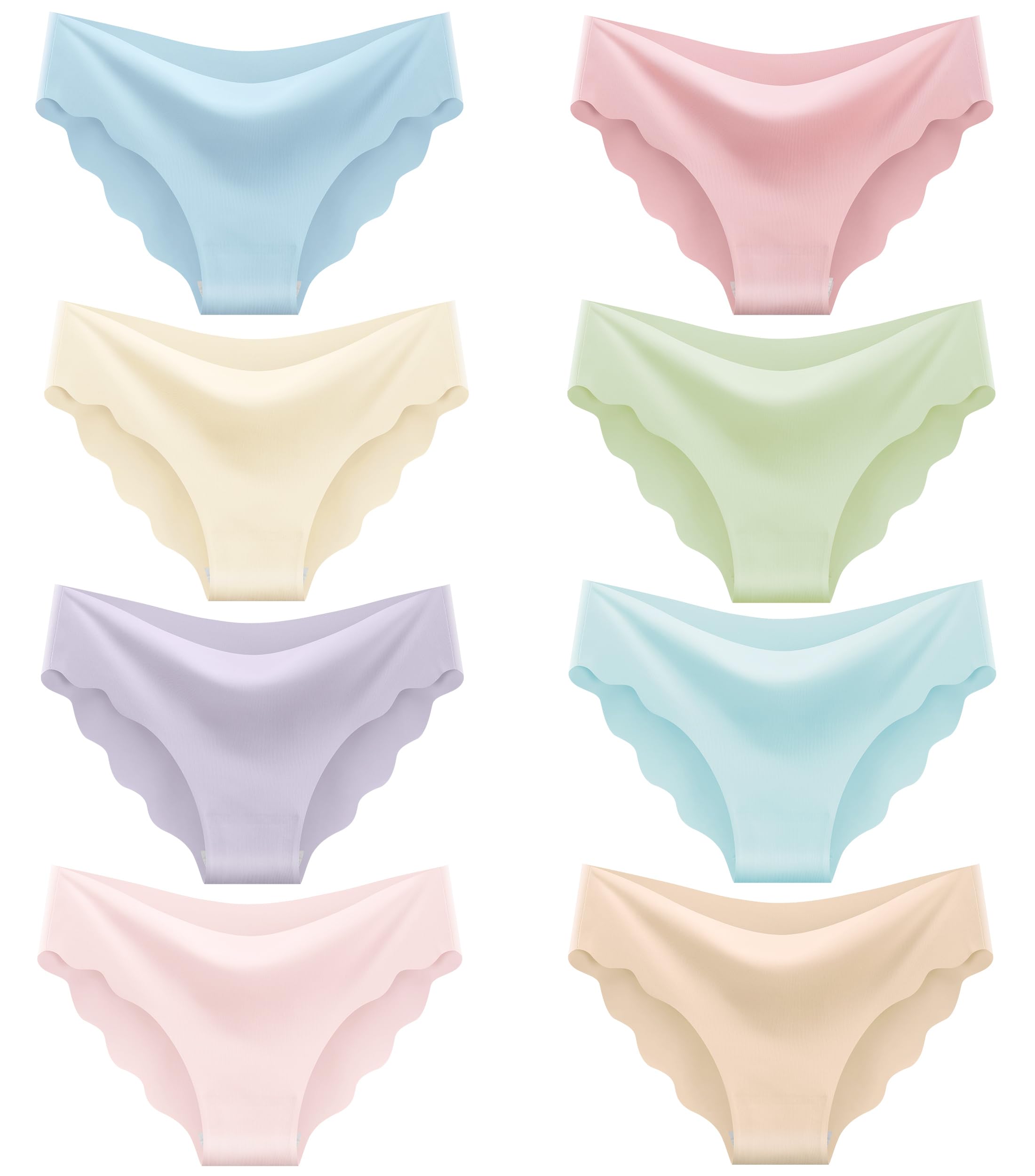 Teen Girls Seamless Bikini Underwear Big Girls Panties Hipster Underwear No Show Multipack