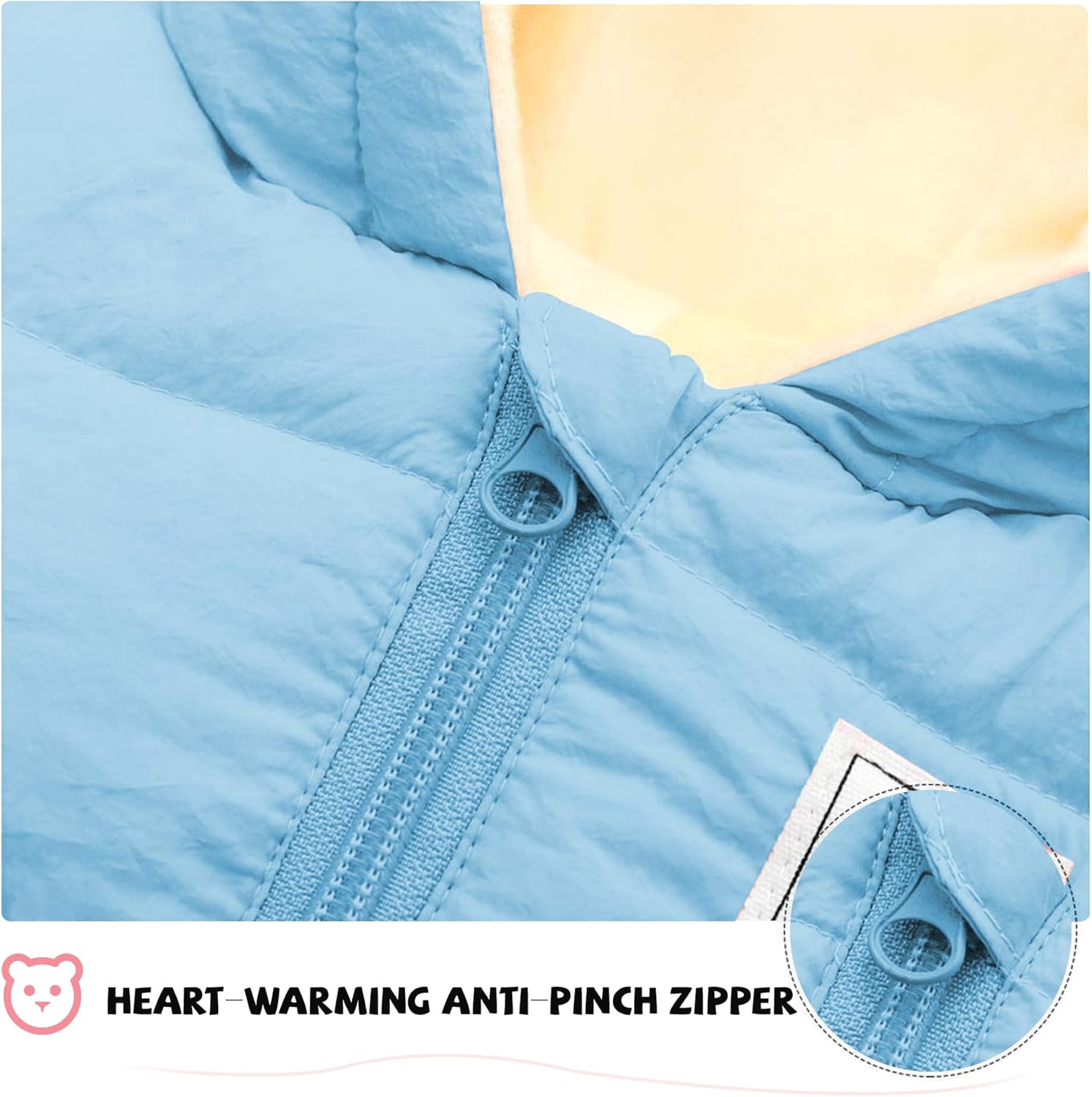 XMWEALTHY Baby Clothes Cute Infant Toddler Snowsuit Warm Newborn Boy Girl Winter Coats Hooded Zip Jumpsuit