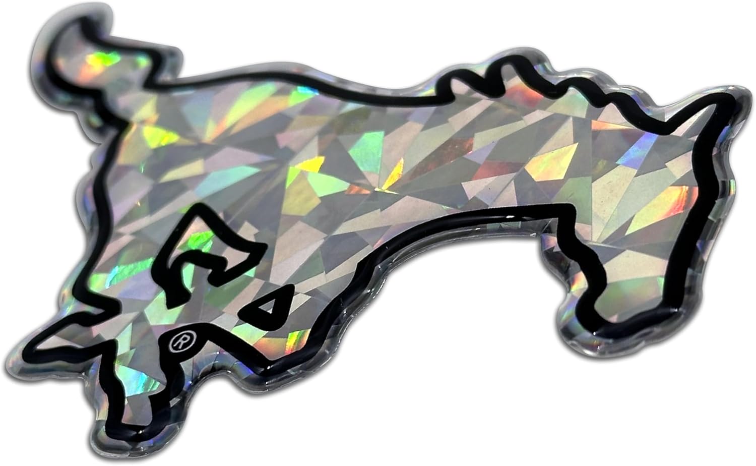 Elektroplate Officially Licensed SMU Mustangs Silver Reflective Decal | Premium 3D Doming All Weather Sticker for Car, Water Bottle, Laptop, Tablet, Window, Cooler, Toolbox, Phone | Made in The USA - Image 3