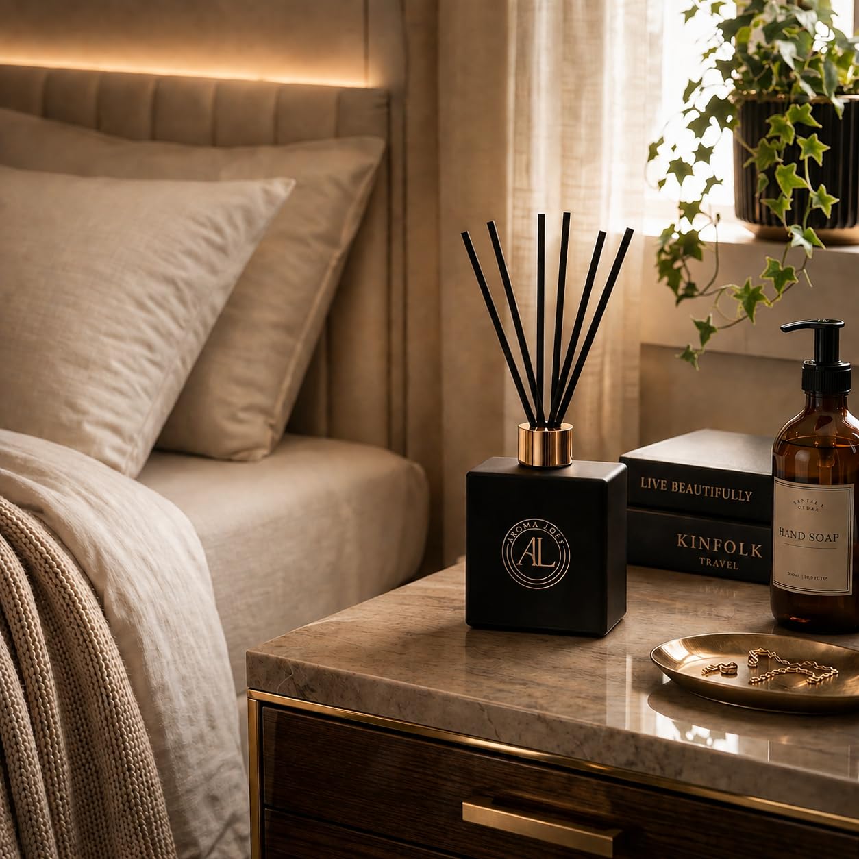 Diffusori a bastoncini neri per la casa, diffusore di fragranze di alta qualità, set di bastoncini in olio con profumo di cashmere e vaniglia, olio di lunga durata per bagno e ufficio