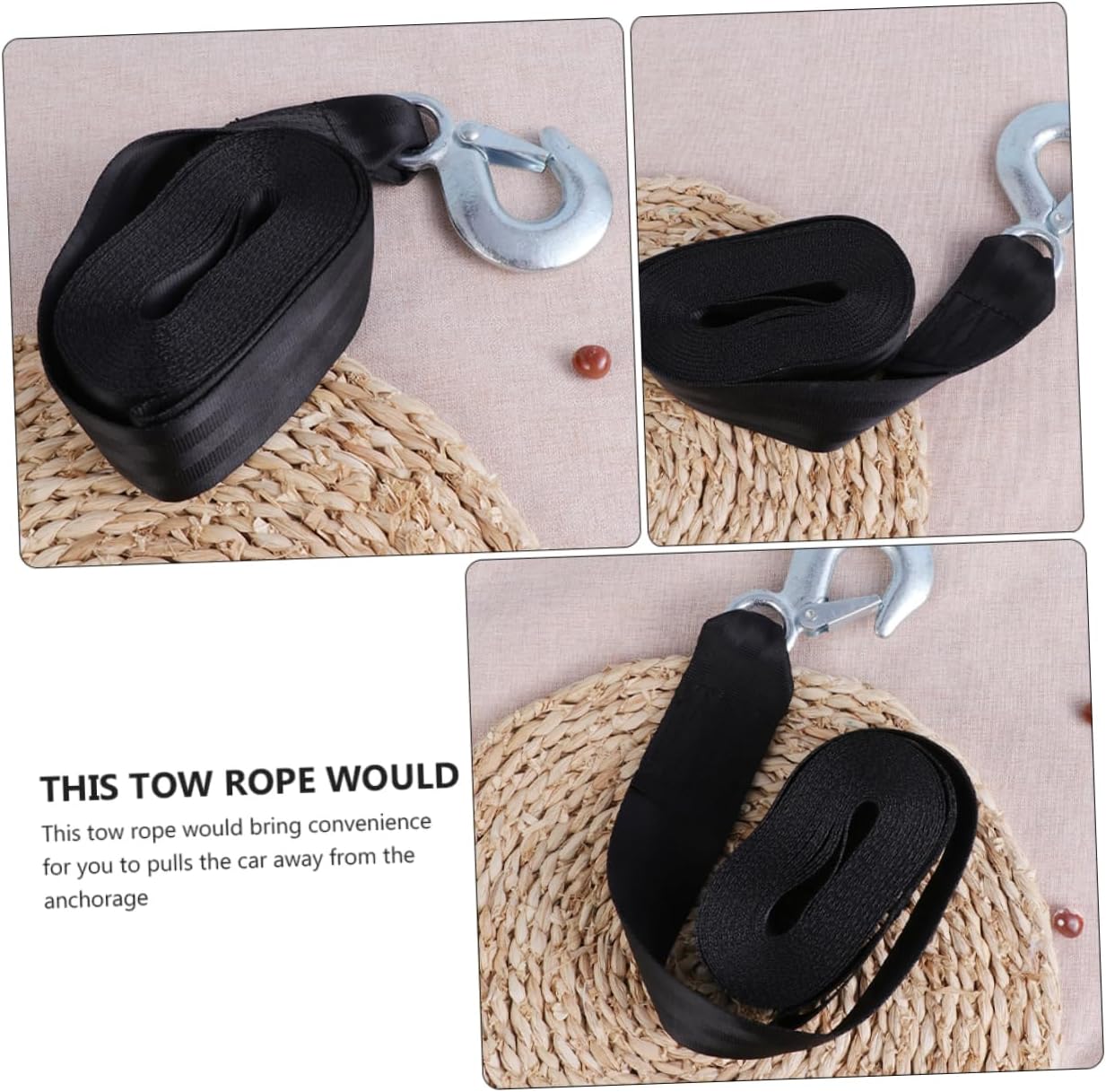 Unomor Winch Strap for Trailer and Use Heavy-Duty Capacity Meters for Towing and Recovery Activities