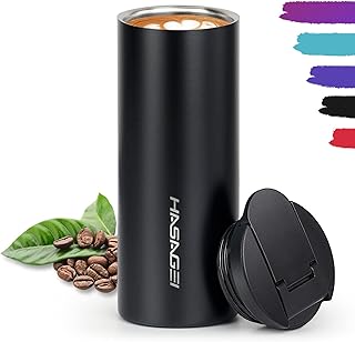 HASAGEI Travel Mug, Insulated Reusable Cup with Vacuum Stainless Steel L...