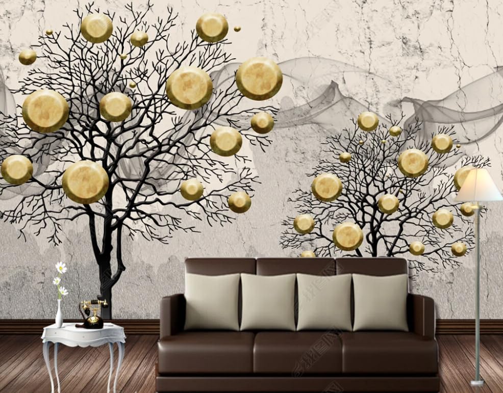 Papier peint intissé abstrait nordique grand format pour une décoration murale chic