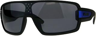 PASTL KUSH Goggle Sunglasses Mens Matted Black Shield Frame UV 400