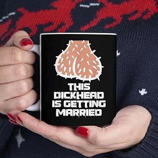 This Dickhead is Getting Married, Party BlackMug, Tea Mug, Tea Cup, Coffee Cup