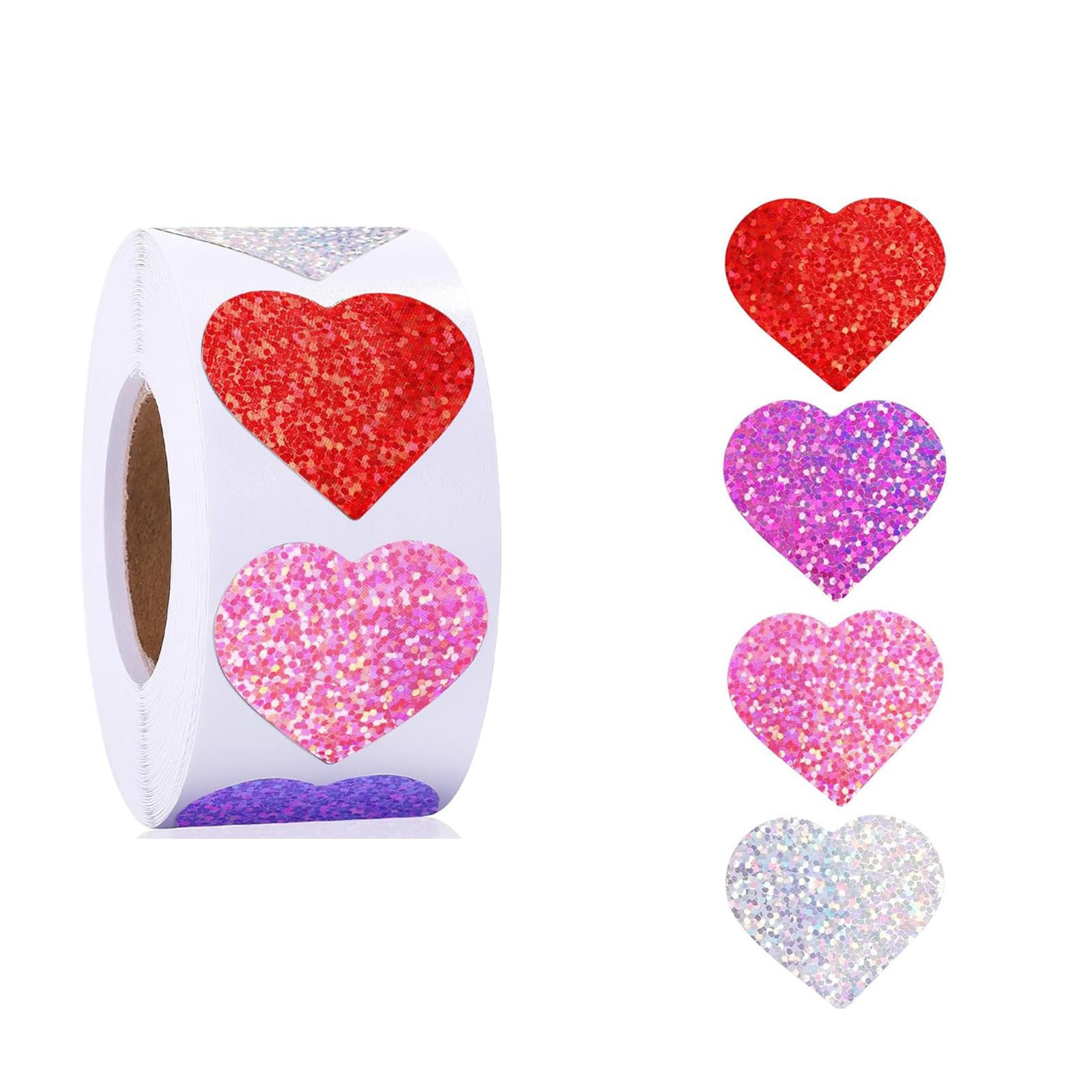 Valentine ' s Day Sticker Scrapbooking Sticker Heart Labels Self-Adhesive for Festival Celebration Heart Labels Decorative
