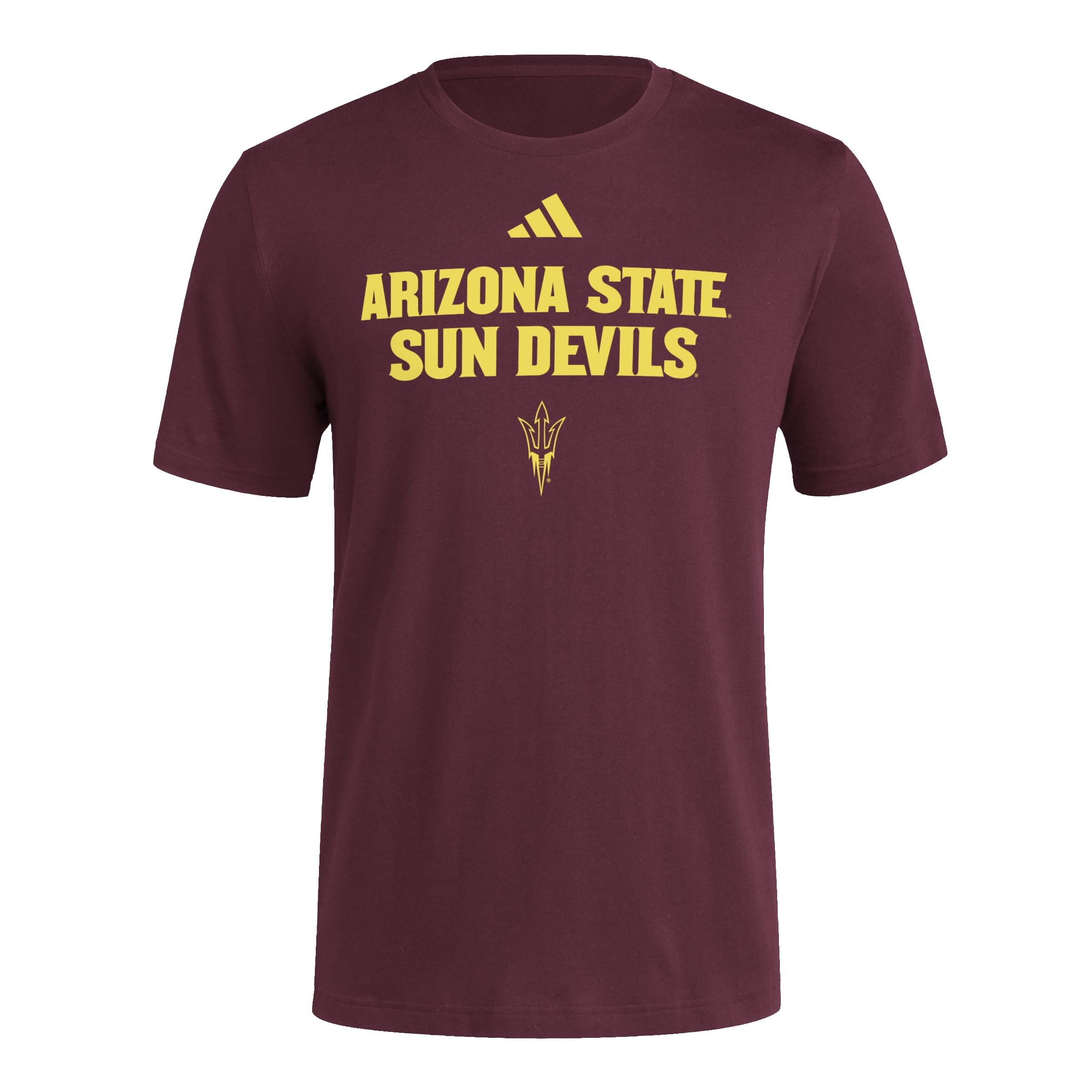 adidas Men's Fresh T-Shirt, Team Maroon/Arizona State University, Medium Tall, Team Maroon/Arizona State University, M Tall