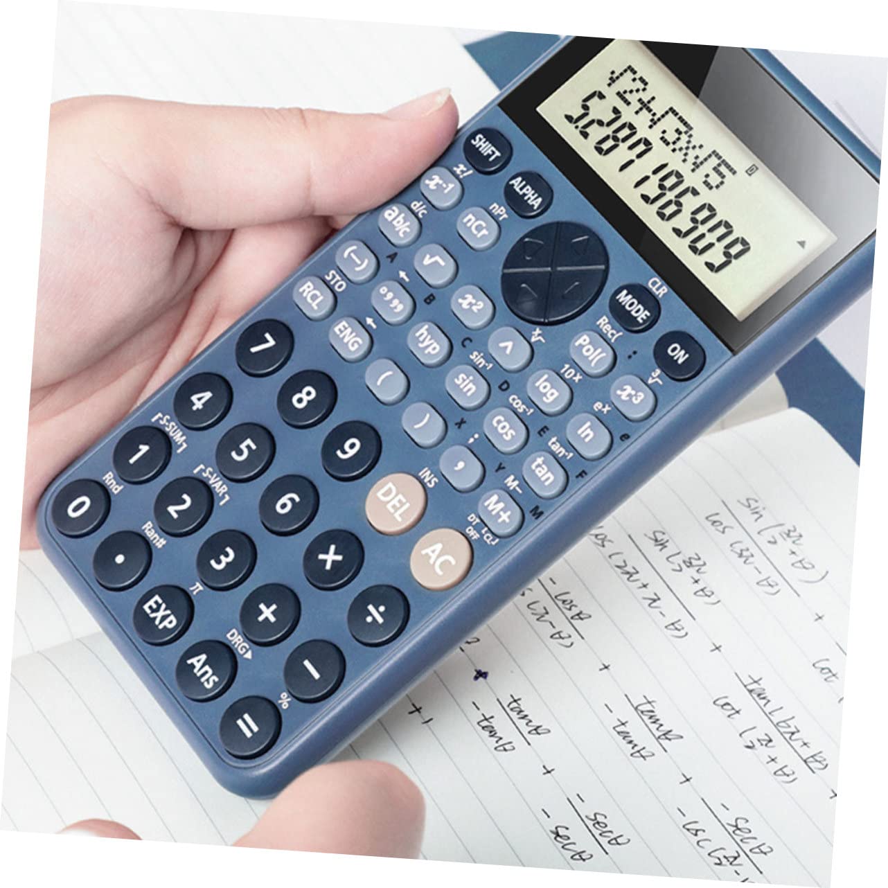 Lurrose Lot De 2 Calculatrices Électroniques Portables Et Pratiques pour Étudiants Grand Écran pour La Rentrée Scolaire Et La Comptabilité De Bureau