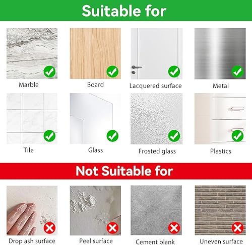 Miniatura 5 de Paquete de 4 soportes adhesivos de repuesto para regadera, ganchos adhesivos para estantes de ducha, estantes de ducha, organizador de ducha, gancho