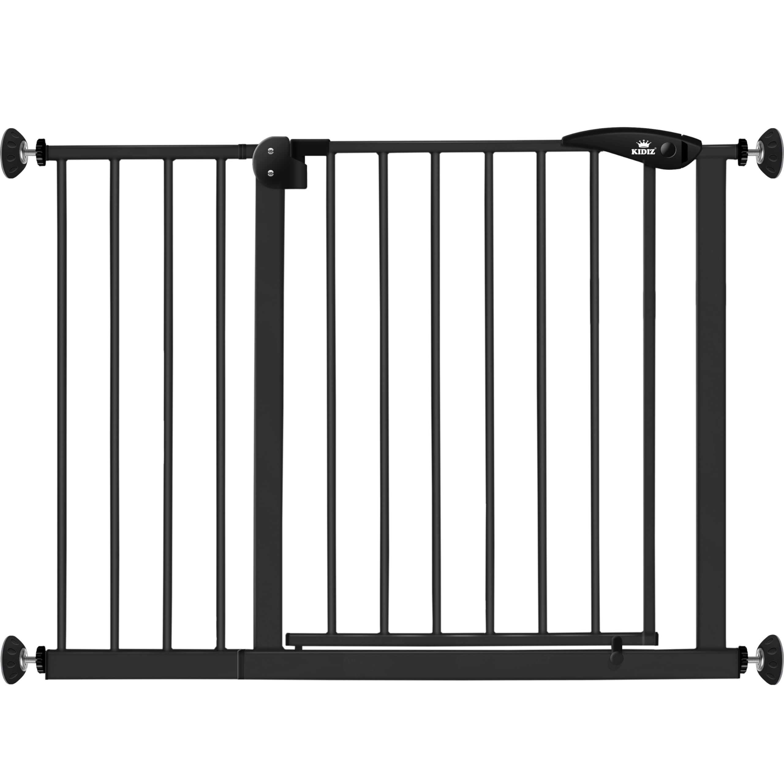 KIDIZ® Griglia di Protezione per Porte e Scale, per Bambini, Senza forature, orientabile su Entrambi i Lati,