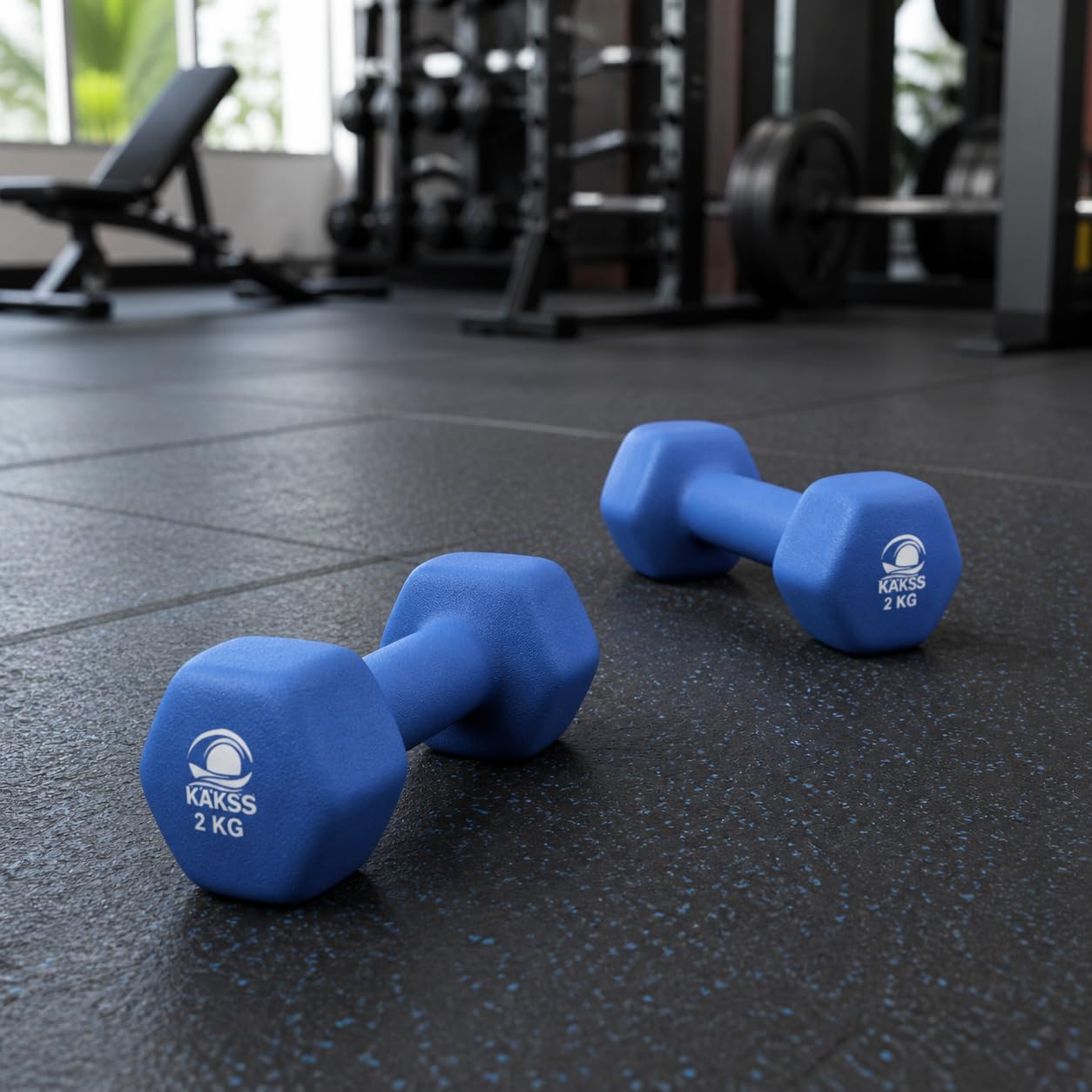 Kakss Neoprene Dumbbell Sets - 1kg, 2kg, 3kg -8 Kakss Neoprene Dumbbell Sets - 1kg, 2kg, 3kg -8