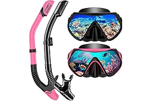 Professional Snorkel Mask Set | Snorkel Adult Diving Gear - Dry Top...