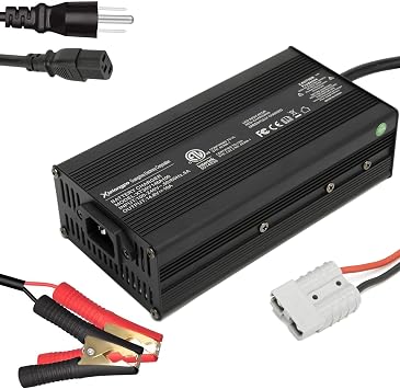 12V 10A Lifepo4 Battery Charger for 4S 12.8V 12V Deep Cycle Battery, Fast Charger 14.6V Lifepo4 Lithium Battery Charger for Car RV Motorcycle Marine Boat