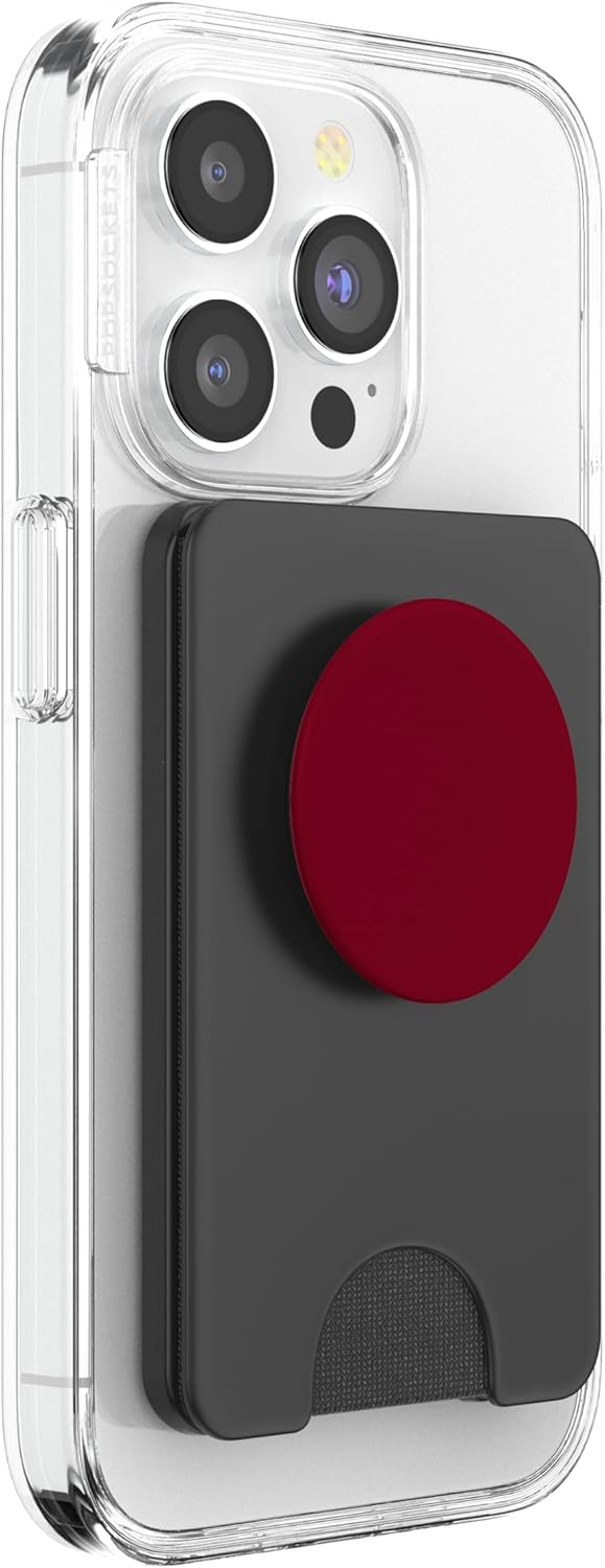 PopSockets Phone Grip with Expanding Kickstand - Burgundy PopSockets PopWallet for MagSafe