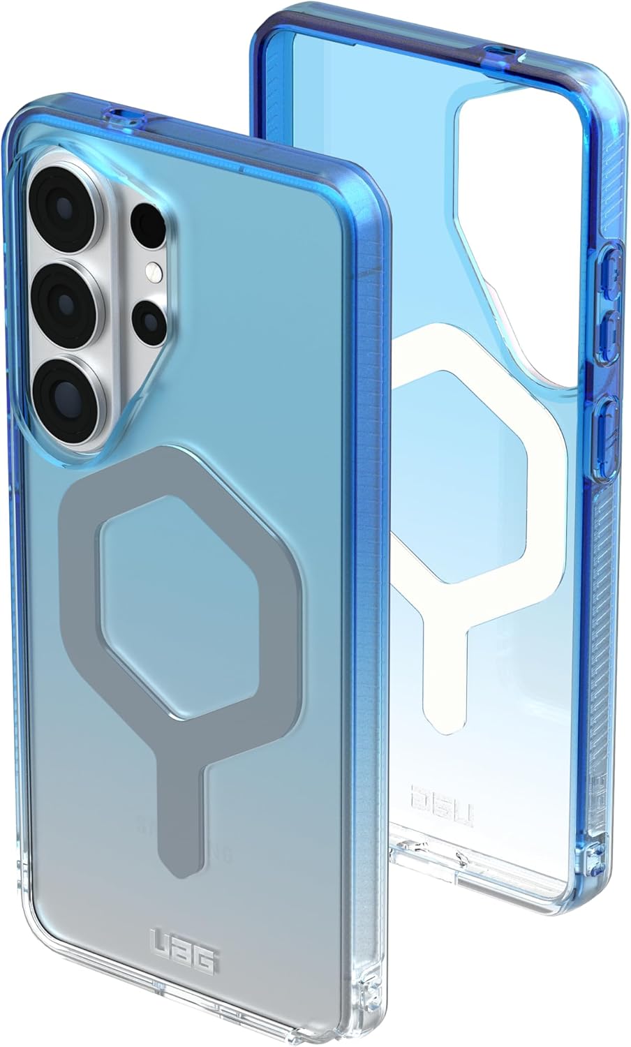 URBAN ARMOR GEAR UAG for Samsung Galaxy S26 Ultra Case 6.9" Plyo - Magnetic Charging Compatible Anti-Yellowing Transparent Rugged Military Drop Tested Protective Cover, Blue Ombre