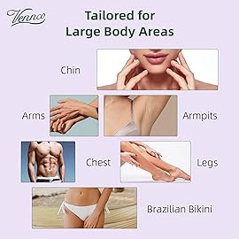 VENNCO Hard Wax Beads, 1lb Wax Beans with Lavender Essence, Gentle on All Skin Types, Suitable for Legs, Back, Chest, and Bikini, Waxing Beads Refill for Easy Hair Removal at Home