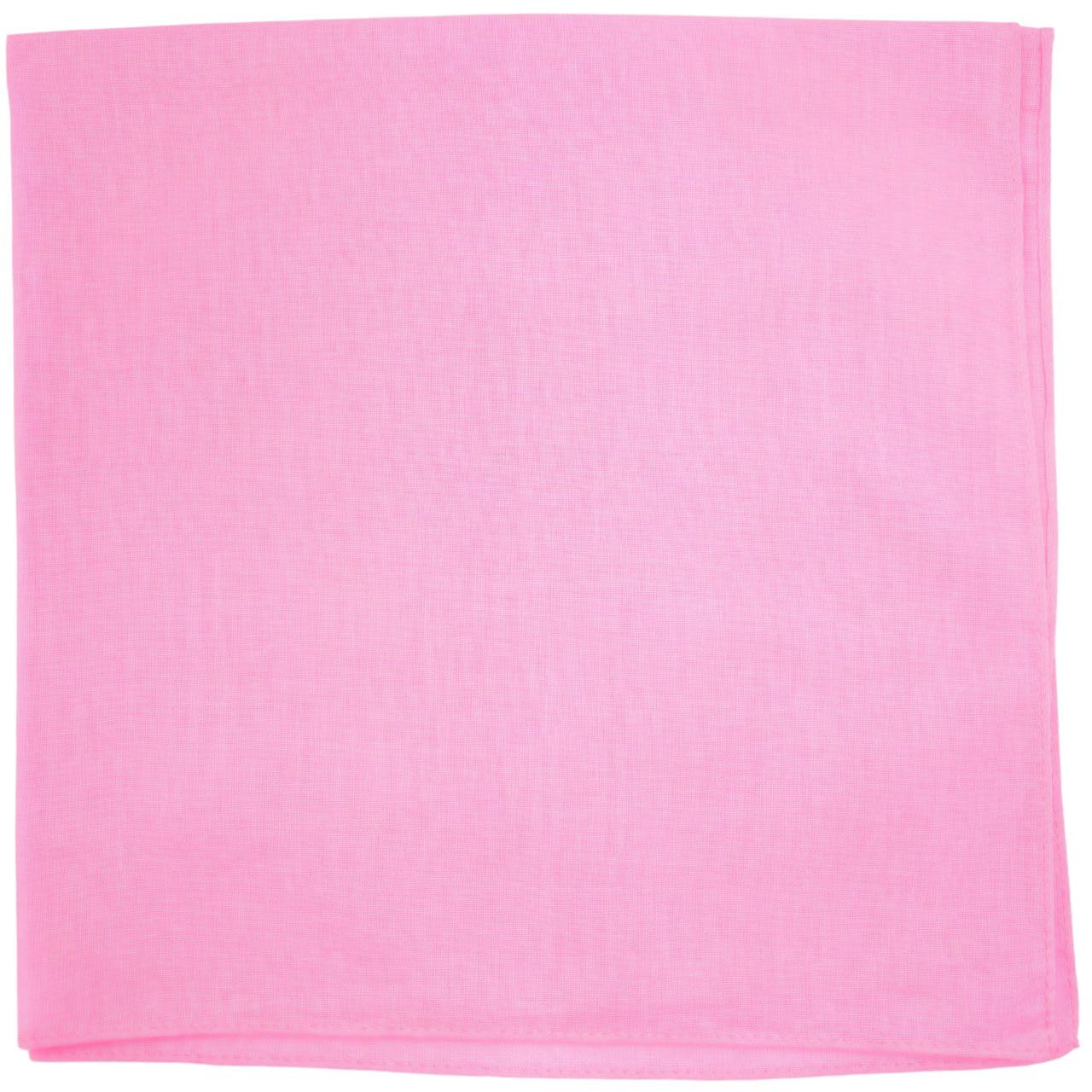 MDSTYLE 100% Cotton Solid Color Bandana for Men &amp; Women 22" x 22" Handkerchief Headband Scarf