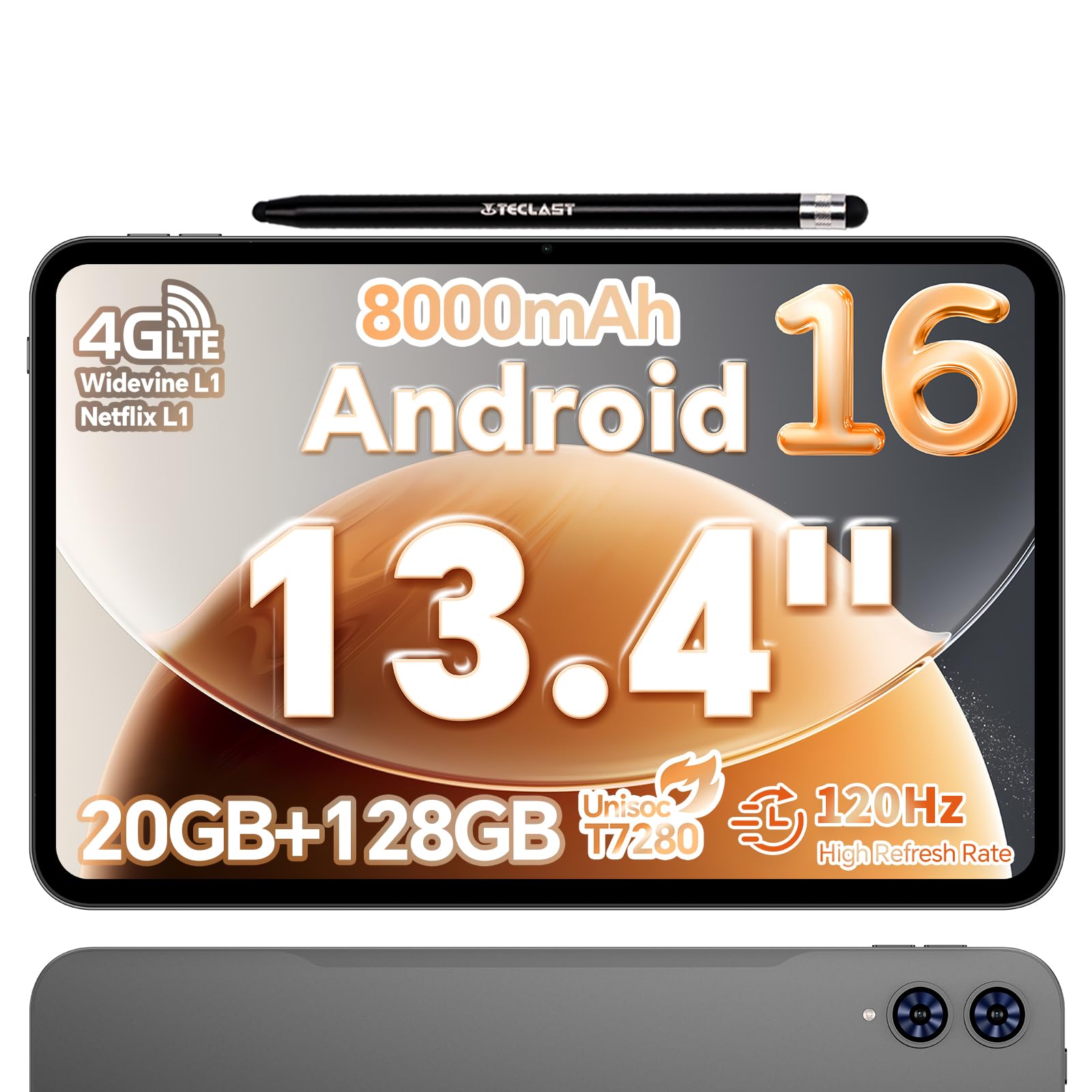 Amazon.co.jp: タブレット Android 16 搭載 TECLAST T65 13インチ 大型