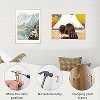 Vista 331 de Fun Memories Portarretratos de metal de 16 x 20 pulgadas con paspartú de 11 x 14 pulgadas, acabado de aluminio cepillado, parte delantera de vidrio