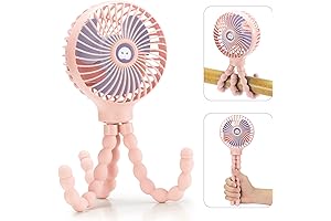 snawowo Mini Handheld Personal Portable Fan, Baby Stroller Fan, Car Seat Fan,...