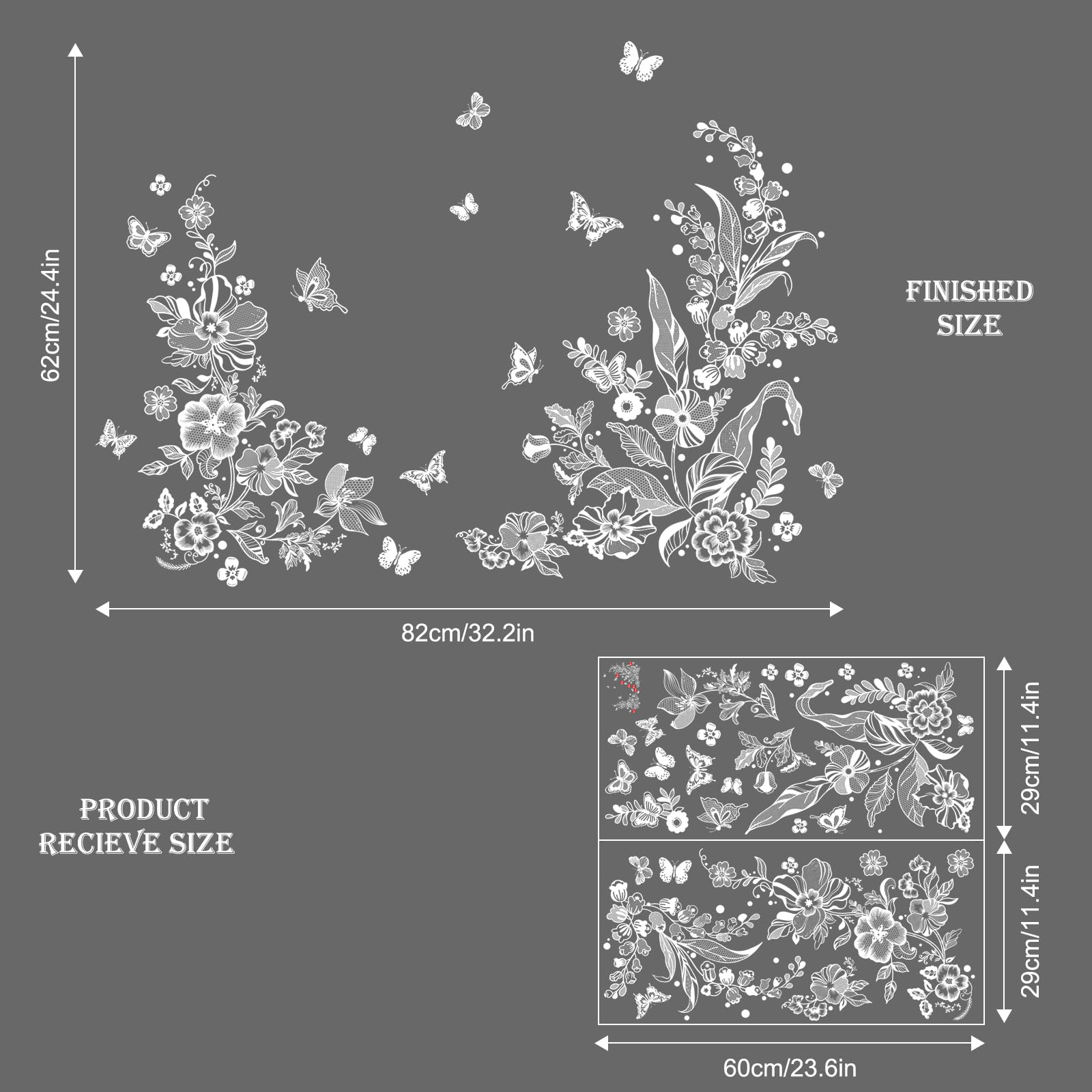 HaoFuJi Raamstickers, bloemen, raamdecoratie, planten, raamdecoratie, slaapkamer, woonkamer