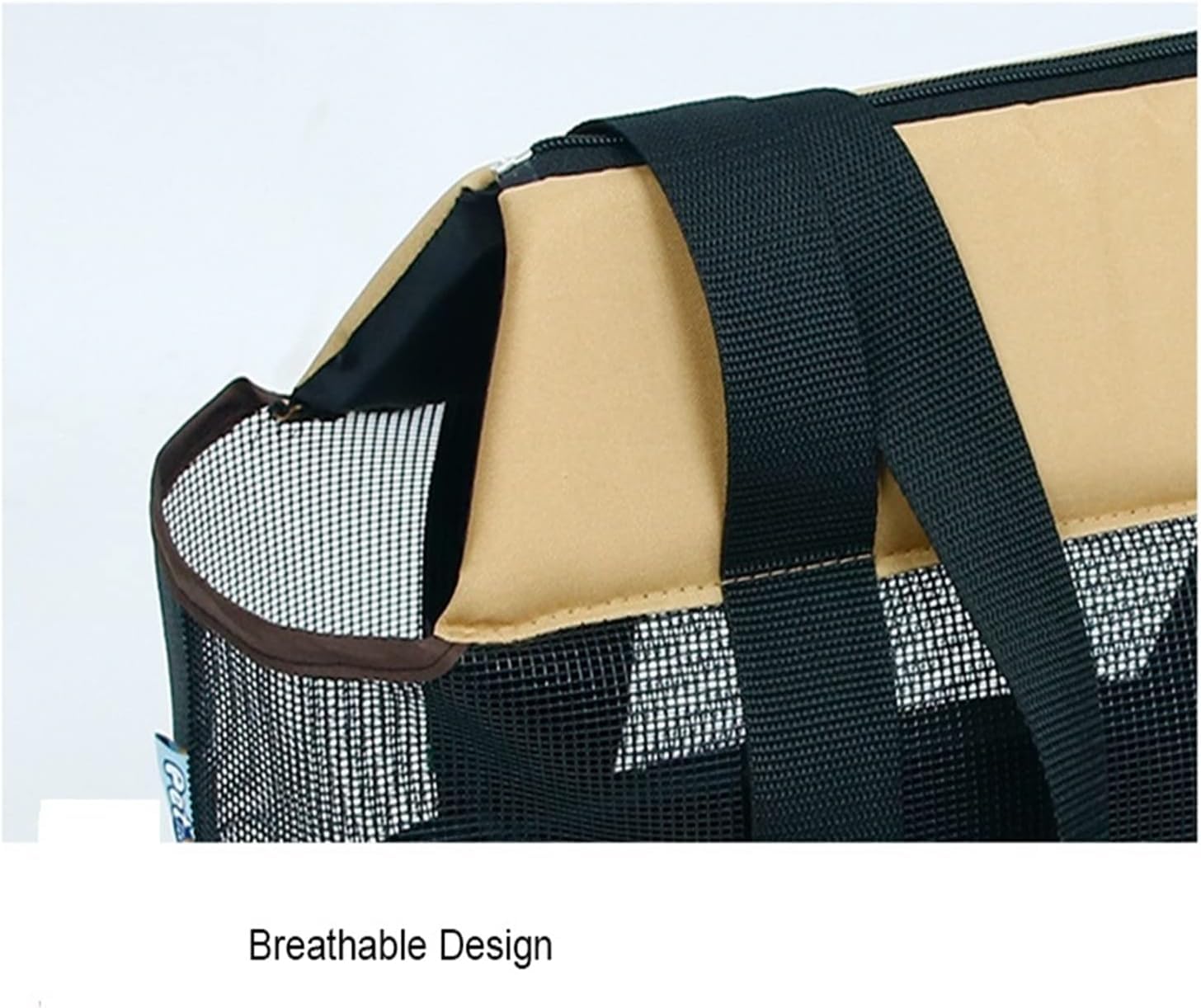 Draagtas voor honden, ademend design, reisrugzak voor honden, comfortabel en veilig (zwart, XL