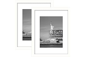 ENJOYBASICS 8.5 x 11 White Picture Frame