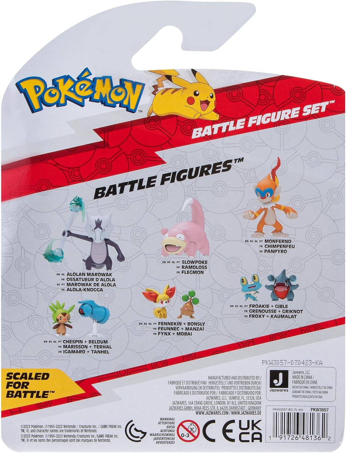 Pokemon Battle Figure 3PK Clefairy, BELDUM, SIRFETCH'D