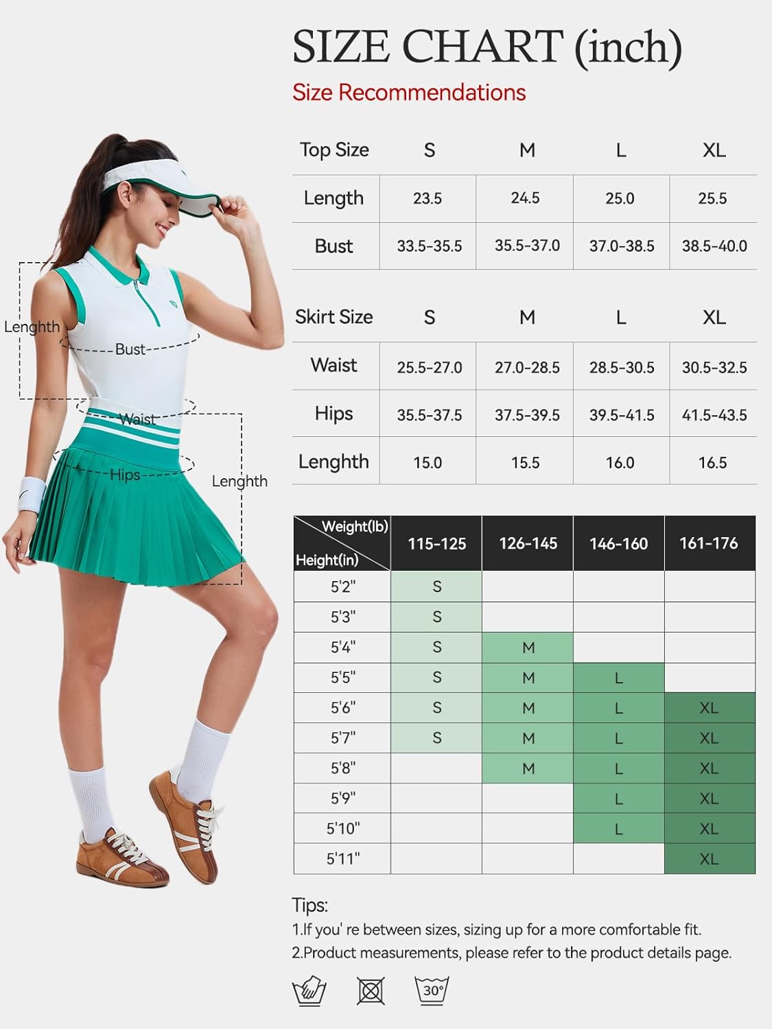 Tennis Skirt Sets for Women Color Block Golf Polo Two Piece Skirt Set Women 2 Piece Outfits with Shorts - Image 5