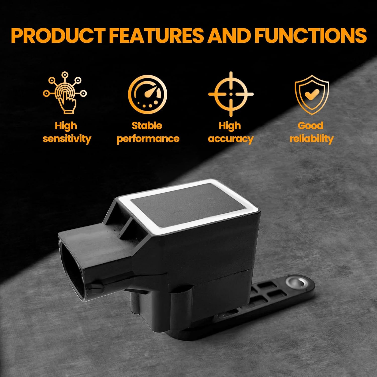 MILLISEC Suspension Ride Height Level Sensor Compatible with 1997-2010 BMW E38 E39 E46 E60 E61 M3 M5 X5 Z4 Z8 Car Height Sensor OE Replace# 37140141444,37141093697