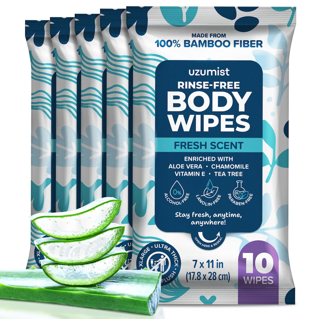 Uzumist No-Rinse Body Wipes