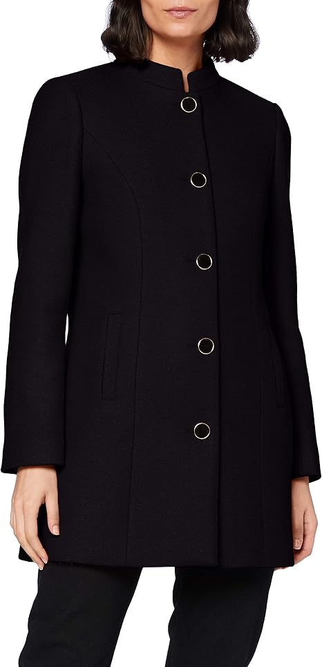 Naf Naf Aromy Cappotto di Misto Lana, Noir, 44 Donna : Amazon.it:  Abbigliamento